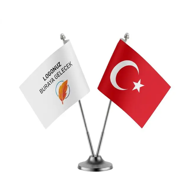 2'li Masa Üstü Bayrak